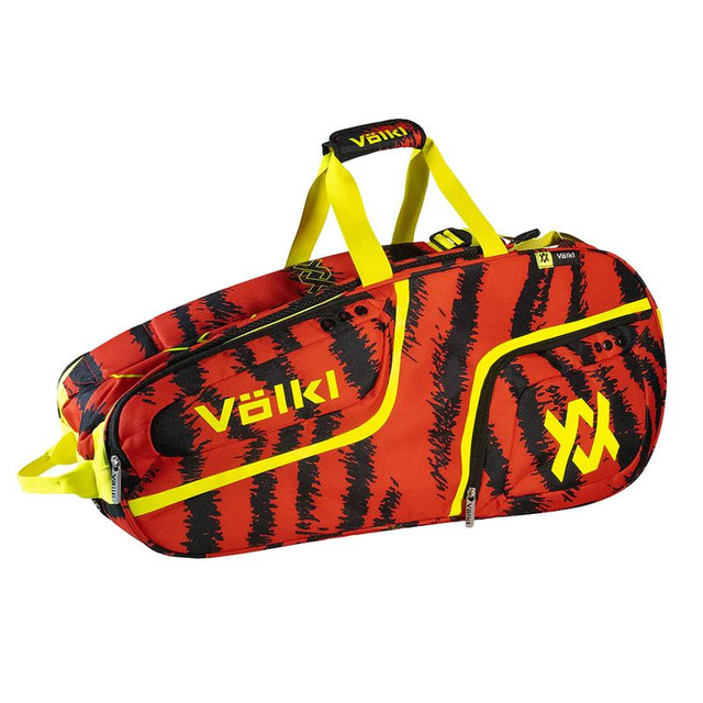 Volkl Zebra Combi Tennis Bag - Lava/Black/Neon Yellow