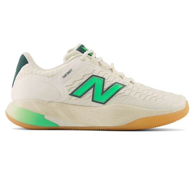 New Balance CT-Rally v2 (D) Womens Tennis Shoe - White/Lime Leaf