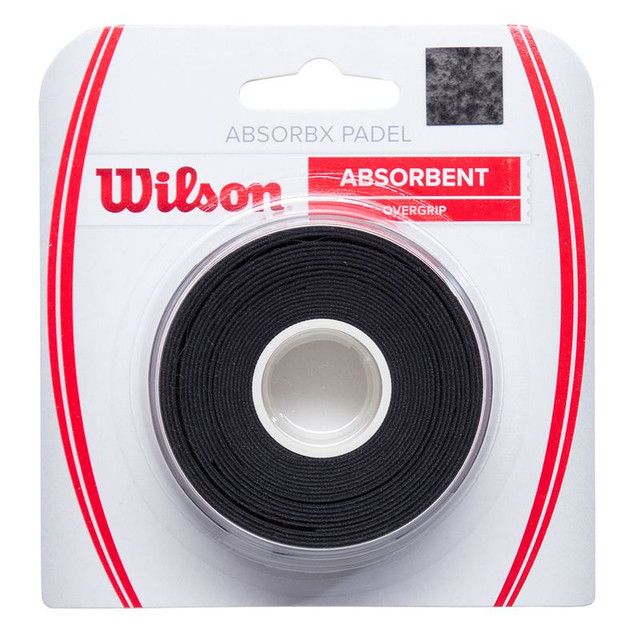 Wilson Absorbx Black Padel Overgrip (3 Pack)