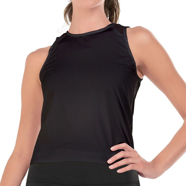 Lucky in Love Essentials Freedom Crop Tank Top - Black