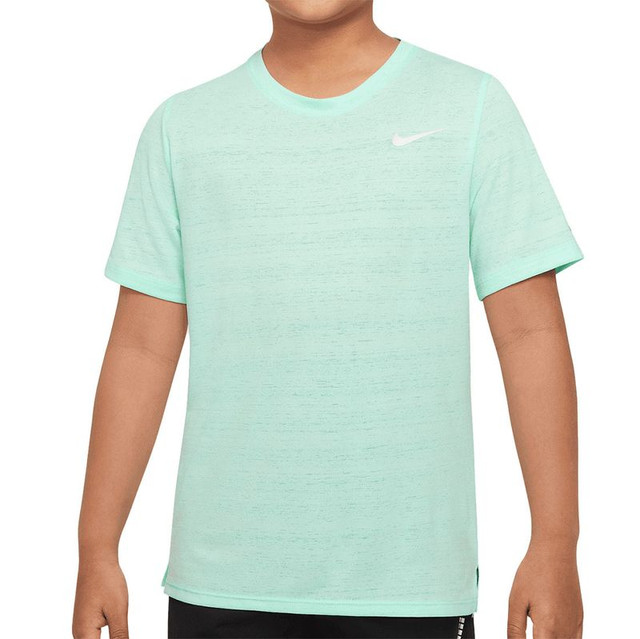 Nike Boys Short Sleeve Miler Crew - Mint Foam