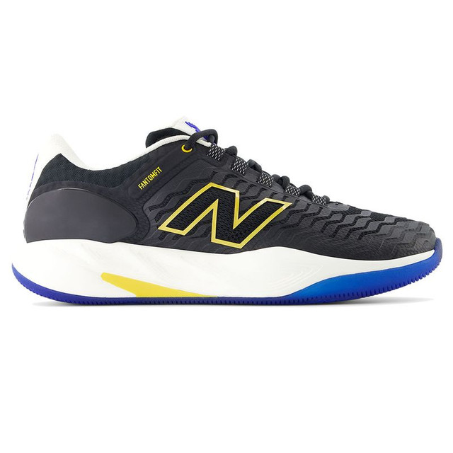 New Balance CT-Rally v2 (D) Mens Tennis Shoe - Black/White/Apollo Gold
