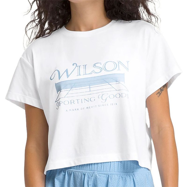 Wilson Harper Crop Tee Shirt - Bright White