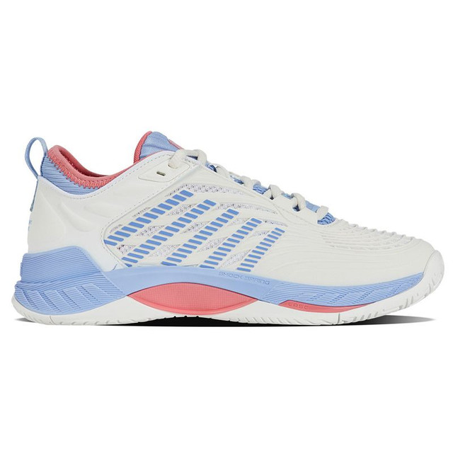 K Swiss Hypercourt Supreme 2 Womens Tennis Shoe - Bright White/Open Air/Strawberry Ice