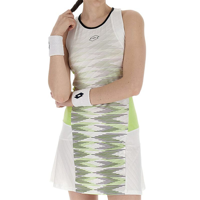 Lotto Tech 1 D4 Dress - Bright White/Sharp Green