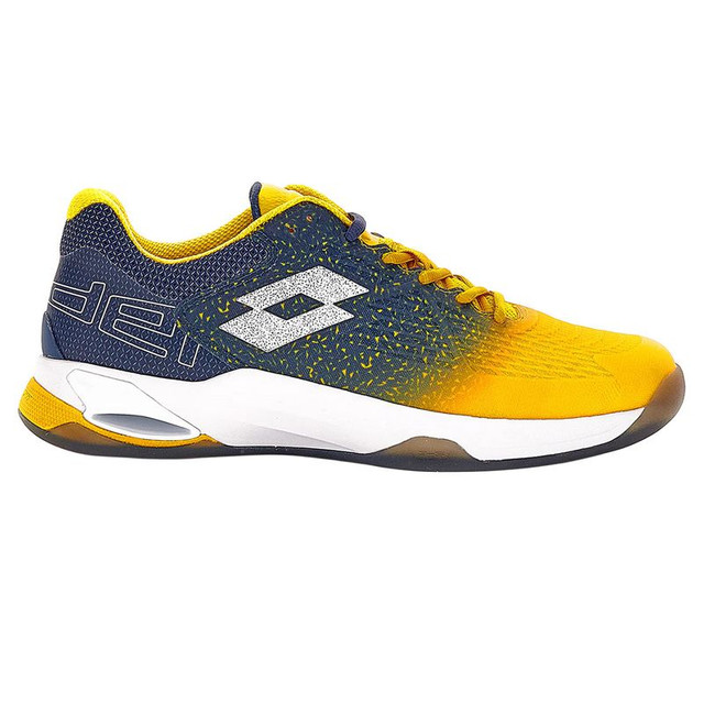 Lotto Superrapida 100 Mens Padel Shoe - Nectar Yellow/All White/Ocean Blue