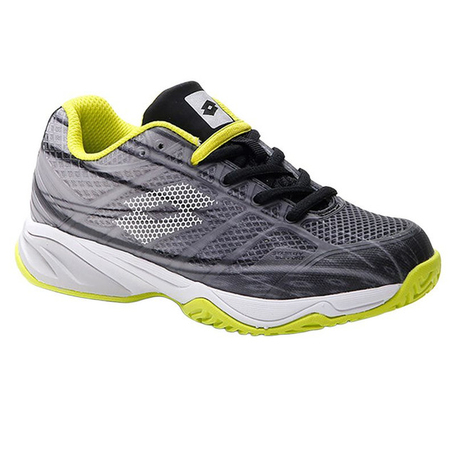 Lotto Mirage 300 Junior Tennis Shoe - All Black/All White/Acacia Green