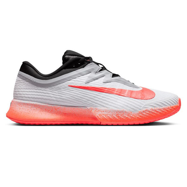 Nike Zoom Vapor Pro 3 Premium Mens Tennis Shoe - White/Hot Lava/Wolf Grey