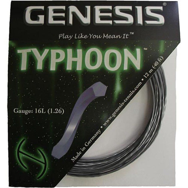 Genesis Typhoon 16L Silver Tennis String