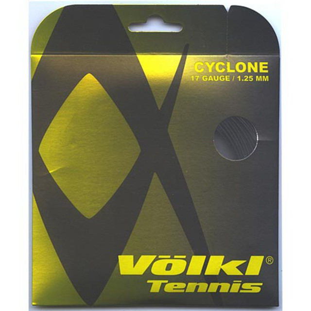 Volkl Cyclone 17G Half Set Tennis String Set Black
