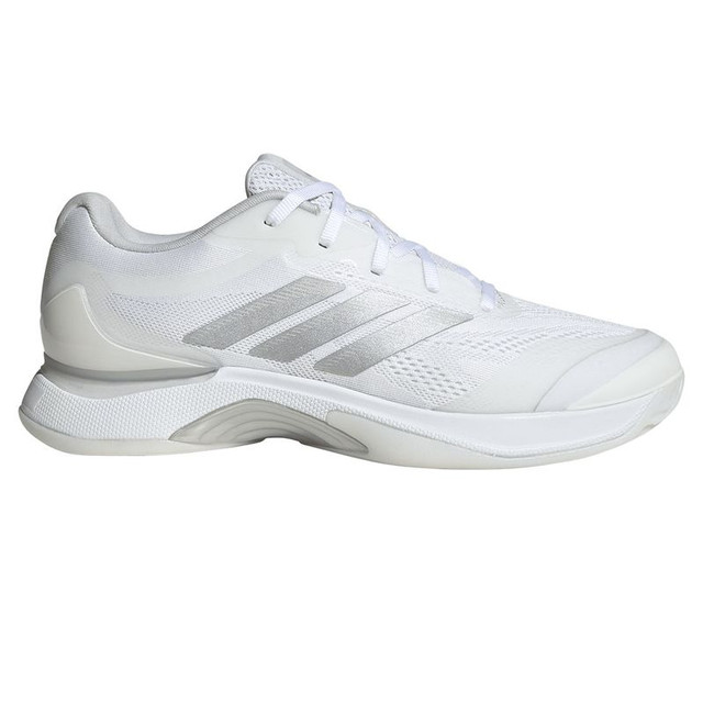 adidas Avacourt 3 Womens Tennis Shoe - White/Silver Metallic/Grey