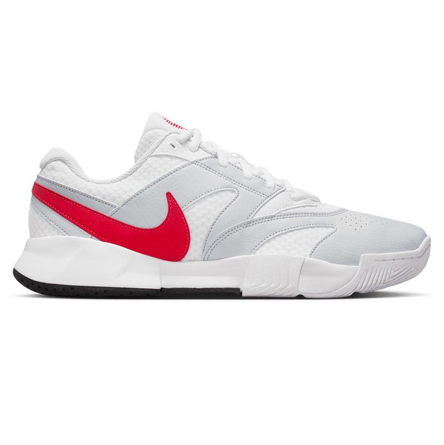 Nike Court Lite 4 Mens Tennis Shoe - White/Light Crimson/Pure Platinum
