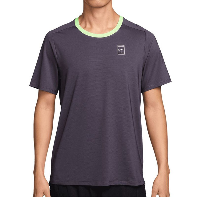 Nike Court Advantage Crew - Dark Raisin/Volt Tint/White