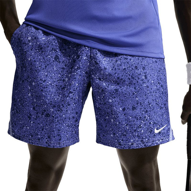 Nike Court Printed 7 inch Victory Short - Lapis/Light Thistle/White