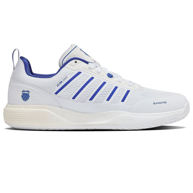 K Swiss Ultra Court Mens Pickleball Shoe - White/Dazzling Blue/Egret
