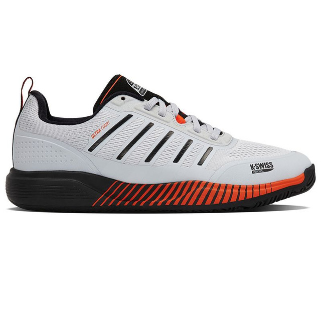 K Swiss Ultra Court Mens Padel Shoe - Micro Chip/Black/Neon Lava