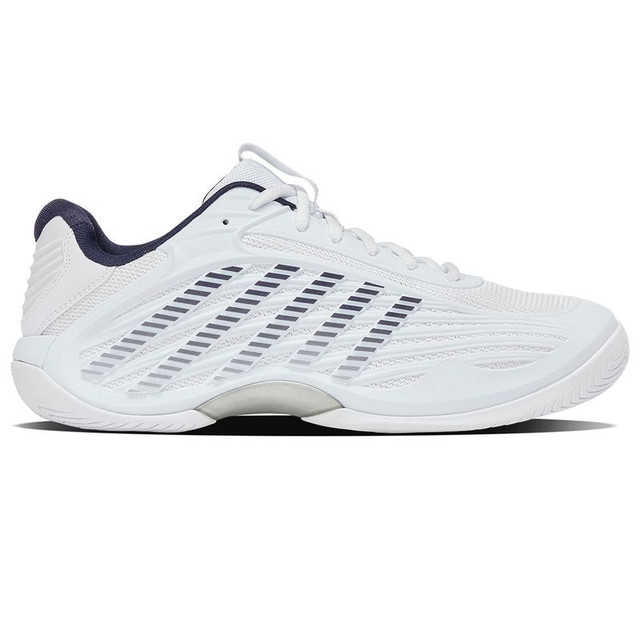 K Swiss Hypercourt Express 3 Mens Tennis Shoe - White/Peacoat/Silver