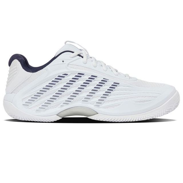 K Swiss Hypercourt Express 3 Clay Mens Tennis Shoe - White/Peacoat/Silver
