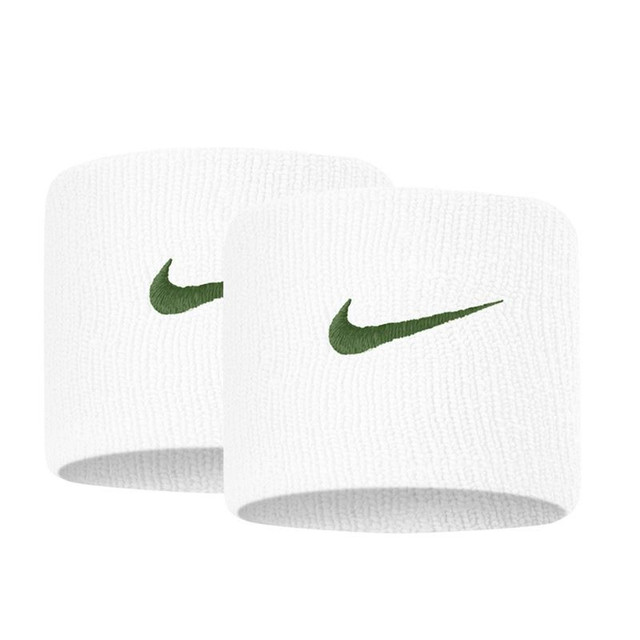 Nike Tennis Premier Wristbands - White/Gorge Green