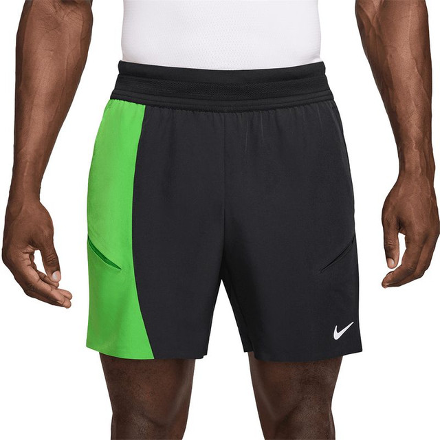 Nike Court Advantage Slam Short - Black/Mean Green/White