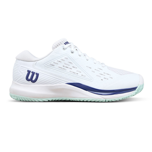 Wilson Rush Pro Ace Junior Tennis Shoe - White/Bay/Skipper Blue