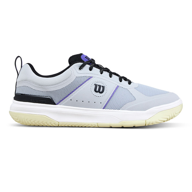 Wilson Pickle Pro Mens Pickleball Shoe - Gray Dawn/Black/Tender Yellow
