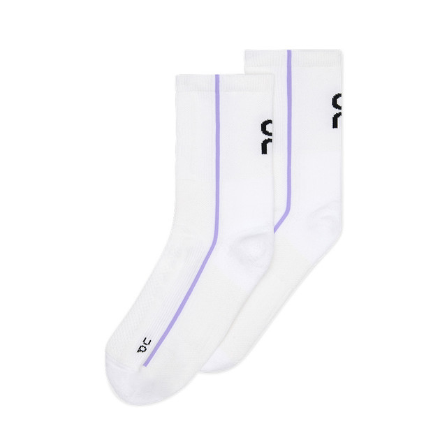 On Court High Sock - White/Bloom