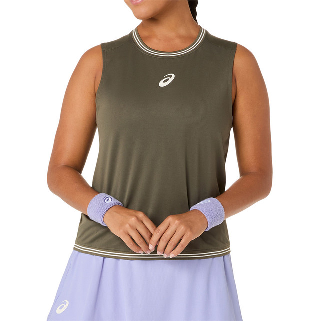 Asics Game Sleeveless Top - Dark Olive