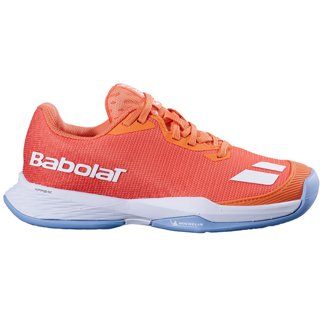 Babolat Jet Mach III All Court Junior Tennis Shoe - Melon/White