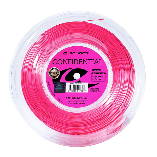 Solinco Confidential Soft 16G Pink (656 ft.) Reel