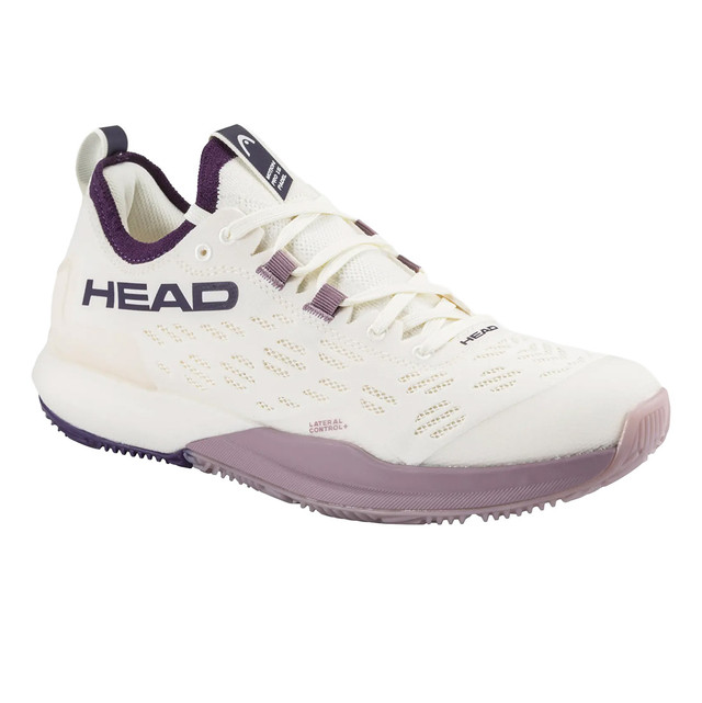 Head Motion Pro 1.5 Womens Padel Shoe - Chalk White/Purple Night