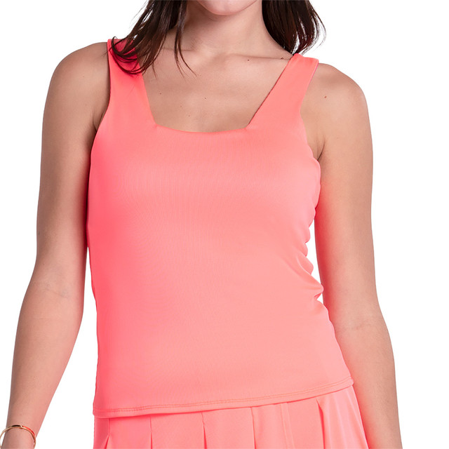 Lucky in Love Glow Set Squared Up Tank Top - Hot Lava