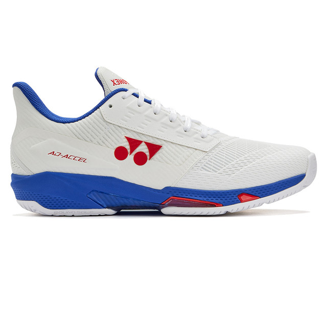 Yonex AD-ACCEL Mens Wide (2E) Tennis Shoe - White/Blue