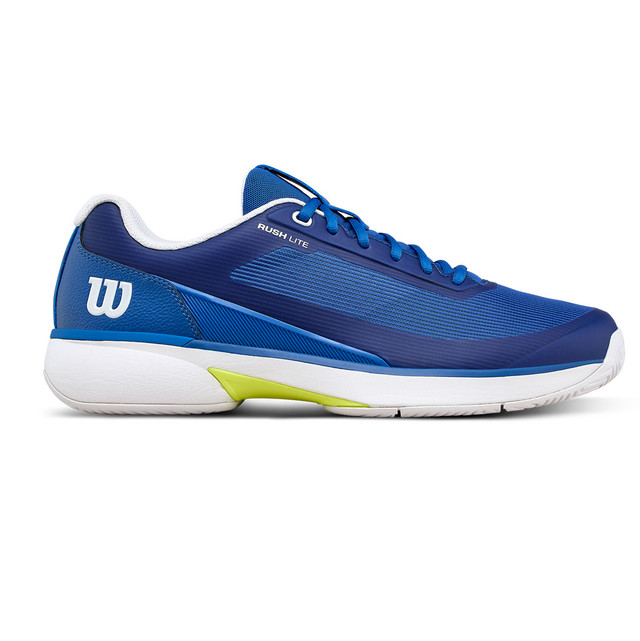 Wilson Rush Lite 5 Mens Tennis Shoe - Deja Vu Blue/White/Safety Yellow