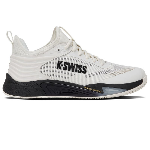 K Swiss Hypercourt Pinnacle Mens Tennis Shoe - Blanc de Blanc/Moonless Night/Gold