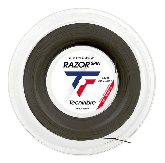 Tecnifibre Razor Spin 17G Carbon Tennis String Reel (660FT)