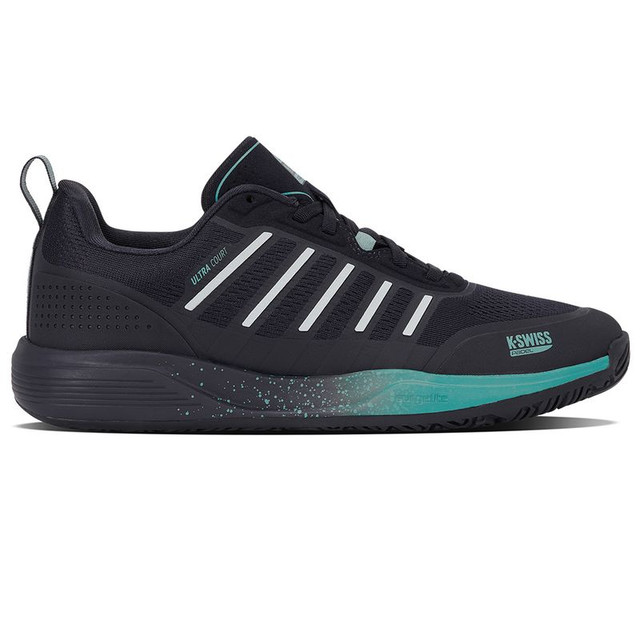 K Swiss Ultra Court Mens Padel Shoe - Carbon/Baltic/Glacier Gray