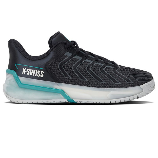 K Swiss Ultrashot 4 Mens Tennis Shoe - Carbon/Blanc DeBlanc/Baltic