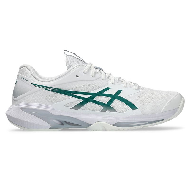 Asics Solution Speed FF 4 LTD Mens Tennis Shoe - White/Pitch Green