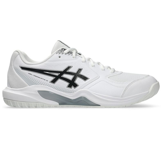 Asics Gel Dedicate 9 Mens Wide (2E) Tennis Shoe - White/Black