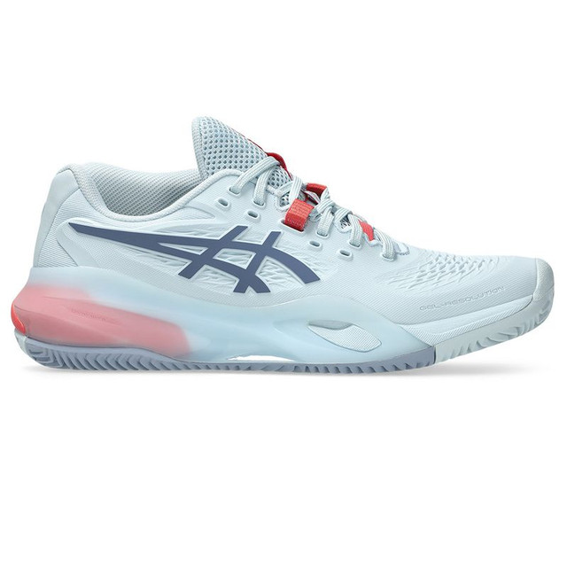 Asics Gel Resolution X Womens Clay Tennis Shoe - Sky/Grey Blue