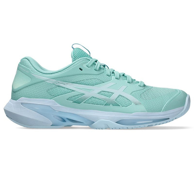 Asics Solution Speed FF 4 Womens Tennis Shoe - Oasis Green/Light Blue