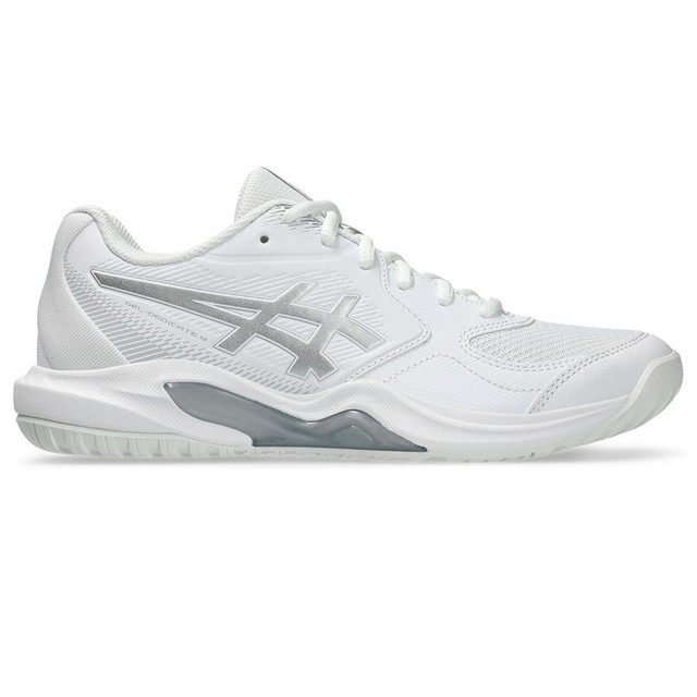 Asics Gel Dedicate 9 Womens Tennis Shoe - White/Pure Silver
