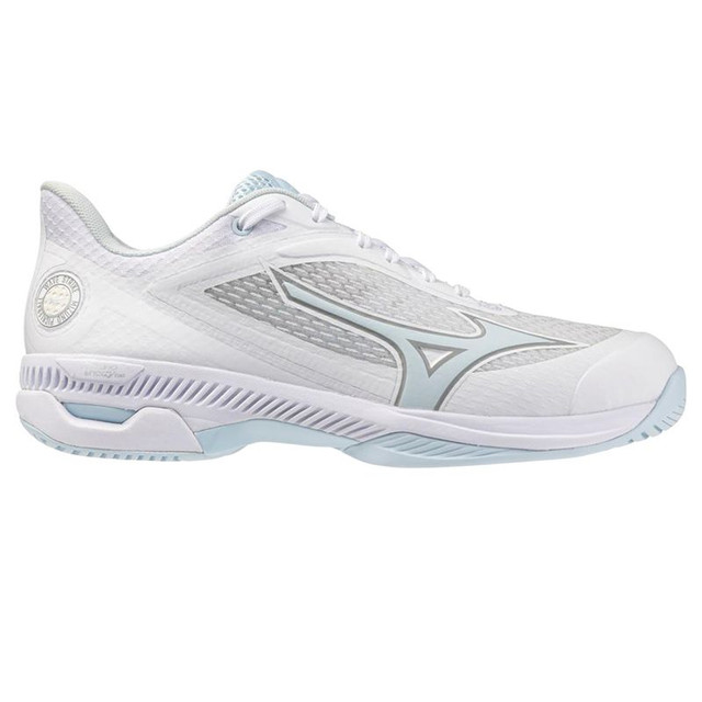 Mizuno Wave Strike Womens Pickleball Shoe - White/Ice Water