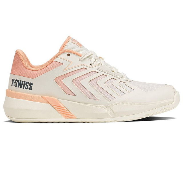 K Swiss Ultrashot Team 2 Womens Tennis Shoe - Egret/Peach Parfait