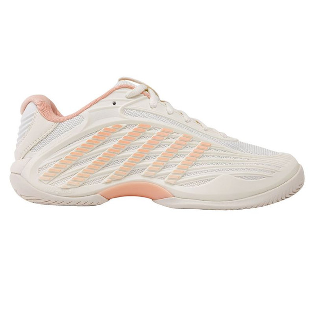 K Swiss Hypercourt Express 3 Womens Tennis Shoe - Egret/Peach Parfait