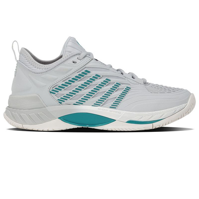 K Swiss Hypercourt Supreme 2 Womens Tennis Shoe - Carbon/Blanc deBlanc/Baltic