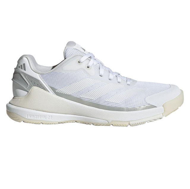 adidas Crazyquick LS Womens Padel Shoe - White/White/Zero Metallic