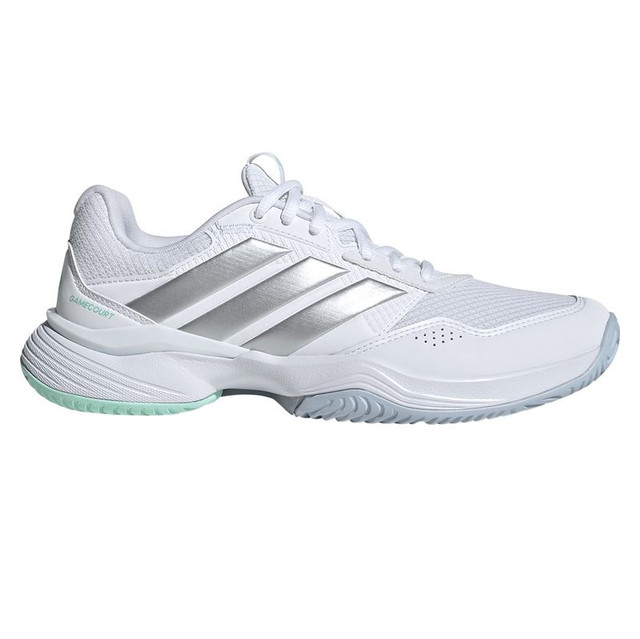 adidas Gamecourt 3 Womens Tennis Shoe - White/Silver/Ice Blue