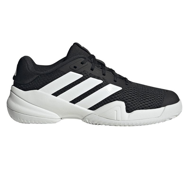 adidas Barricade Junior Tennis Shoe - Black/White
